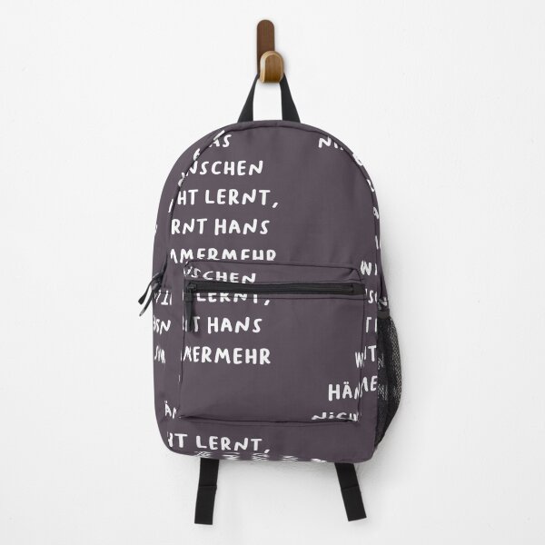 Item preview, "Was Hänschen nicht lernt, lernt Hans nimmermehr." (What little Hans does not learn, big Hans never will.) | German Phrases | Minimalist Design designed and sold by RM-Journey.