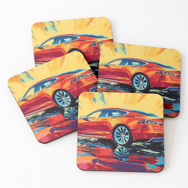 Item preview, Tesla Model S VI  -  Pop Art designed and sold by AutoPopStudio.