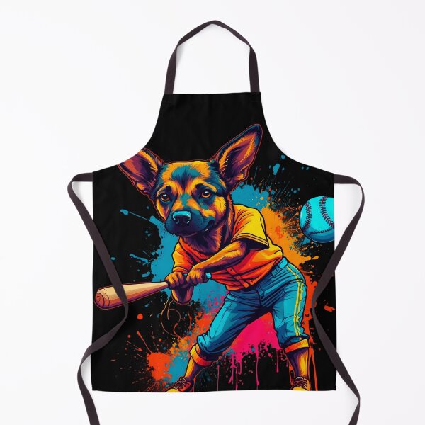 Item preview, German Sheppard dog playing baseball designed and sold by Furrifico.