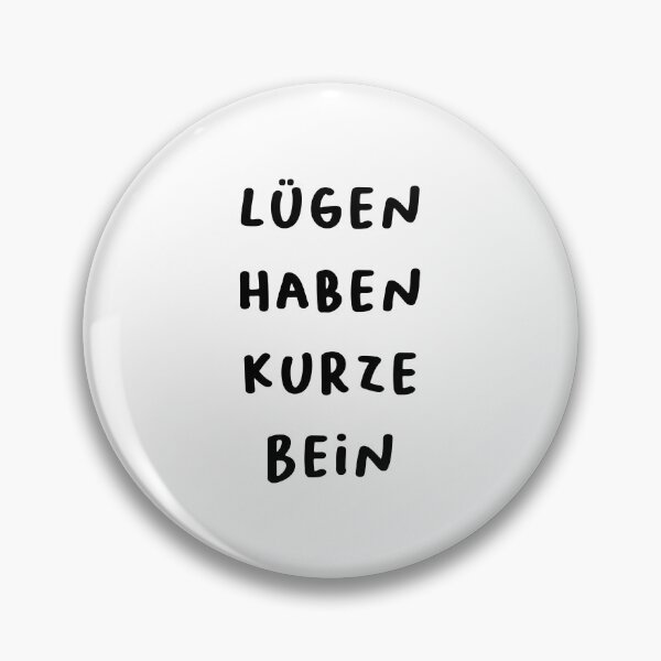 Item preview, "Lügen haben kurze Beine." (Lies have short legs.) | German Phrases | Minimalist Design designed and sold by RM-Journey.