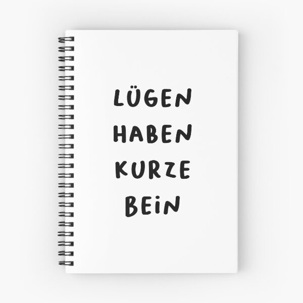 Item preview, "Lügen haben kurze Beine." (Lies have short legs.) | German Phrases | Minimalist Design designed and sold by RM-Journey.