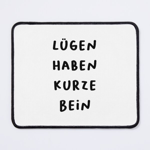 Item preview, "Lügen haben kurze Beine." (Lies have short legs.) | German Phrases | Minimalist Design designed and sold by RM-Journey.