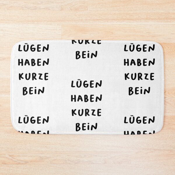 Item preview, "Lügen haben kurze Beine." (Lies have short legs.) | German Phrases | Minimalist Design designed and sold by RM-Journey.