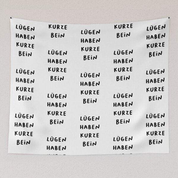 Item preview, "Lügen haben kurze Beine." (Lies have short legs.) | German Phrases | Minimalist Design designed and sold by RM-Journey.