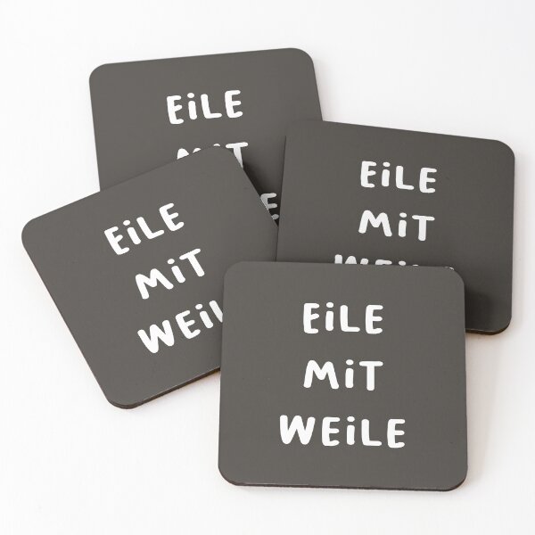 Item preview, "Eile mit Weile." (Hurry with patience.) | German Phrases | Minimalist Design designed and sold by RM-Journey.