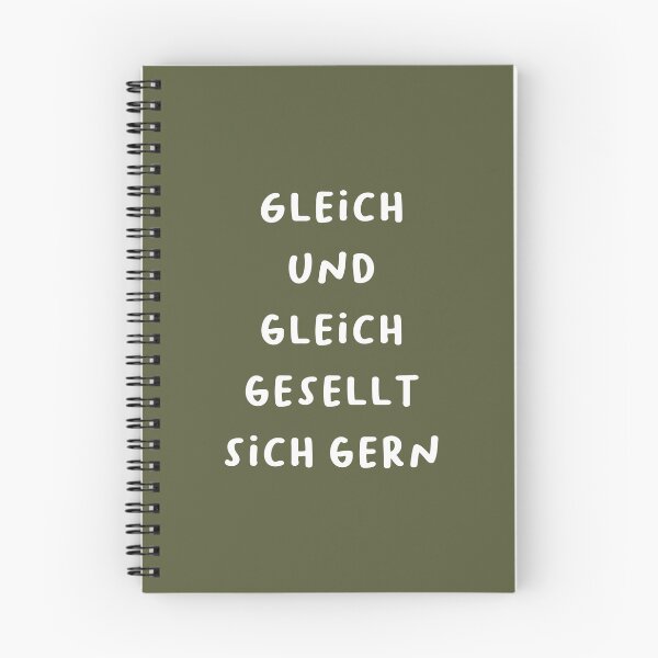 Item preview, "Gleich und gleich gesellt sich gern." (Birds of a feather flock together.) | German Phrases | Minimalist Design designed and sold by RM-Journey.