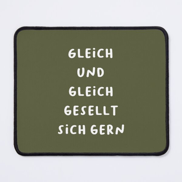 Item preview, "Gleich und gleich gesellt sich gern." (Birds of a feather flock together.) | German Phrases | Minimalist Design designed and sold by RM-Journey.