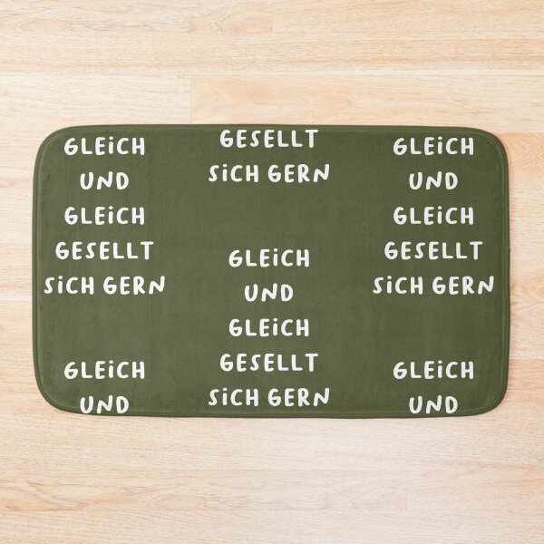 Item preview, "Gleich und gleich gesellt sich gern." (Birds of a feather flock together.) | German Phrases | Minimalist Design designed and sold by RM-Journey.