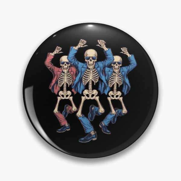 Item preview, Dancing Skeleton, Funny Halloween Costume skull dance designed and sold by ArtByKatti.