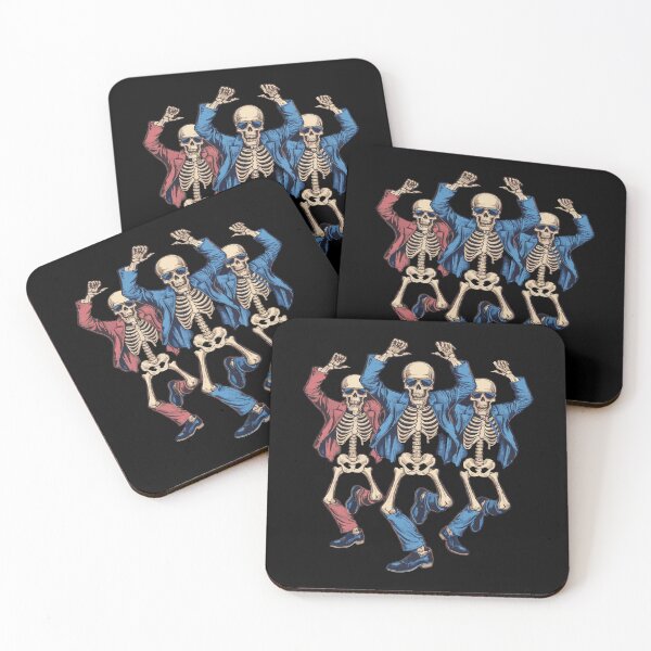 Item preview, Dancing Skeleton, Funny Halloween Costume skull dance designed and sold by ArtByKatti.