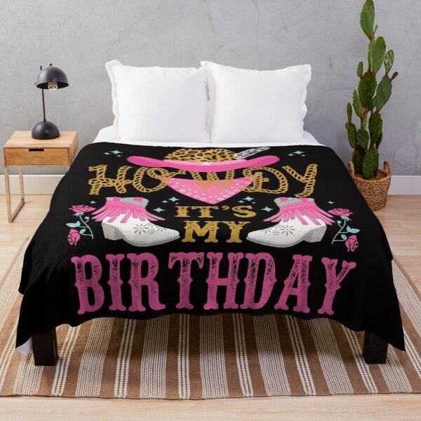 Aperçu de l'œuvre Salut, c'est mon anniversaire Cowgirl Western Country créée et vendue par Tetete.