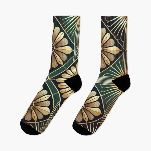 Item preview, Art Deco Symmetry in Bold Gold and Deep Hues designed and sold by TeslaSt0re.