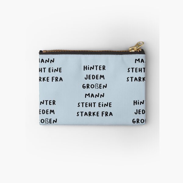 Item preview, "Hinter jedem großen Mann steht eine starke Frau." (Behind every great man is a strong woman.) | German Phrases | Minimalist Design designed and sold by RM-Journey.