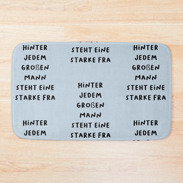 Item preview, "Hinter jedem großen Mann steht eine starke Frau." (Behind every great man is a strong woman.) | German Phrases | Minimalist Design designed and sold by RM-Journey.