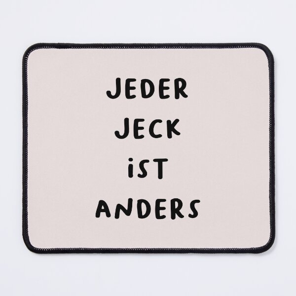 Item preview, "Jeder Jeck ist anders." (Every fool is different.) | German Phrases | Minimalist Design designed and sold by RM-Journey.
