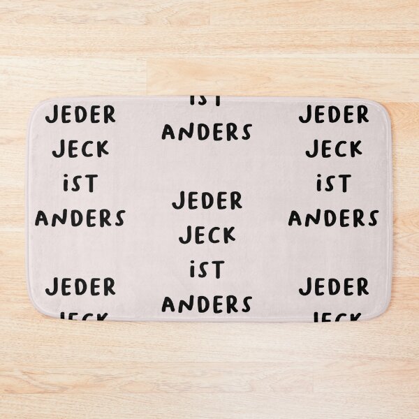 Item preview, "Jeder Jeck ist anders." (Every fool is different.) | German Phrases | Minimalist Design designed and sold by RM-Journey.