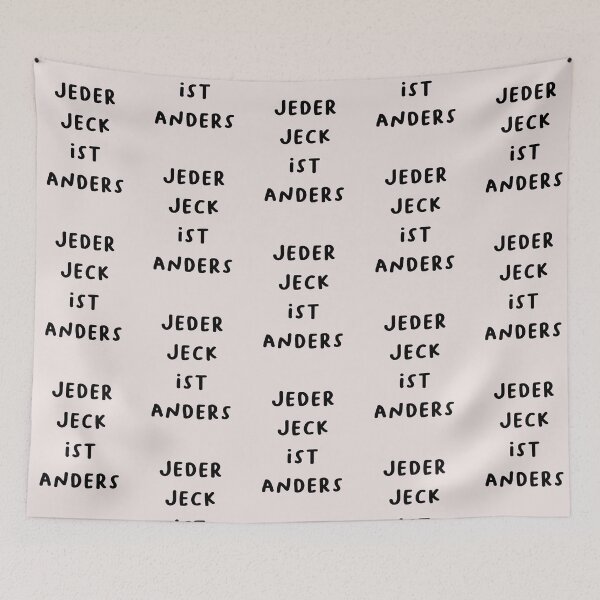Item preview, "Jeder Jeck ist anders." (Every fool is different.) | German Phrases | Minimalist Design designed and sold by RM-Journey.