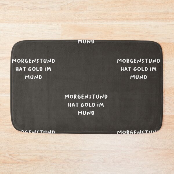 Item preview, "Morgenstund hat Gold im Mund." (The early bird catches the worm.) | German Phrases | Minimalist Design designed and sold by RM-Journey.