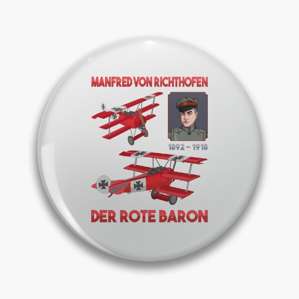 Item preview, Red Baron Fokker DR1 Triplane WWI Fighter Ace Portrait Gift designed and sold by MilitaryMart.