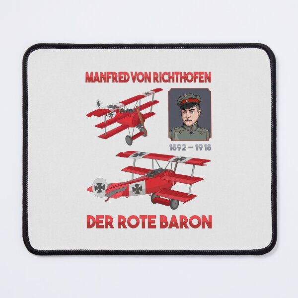 Item preview, Red Baron Fokker DR1 Triplane WWI Fighter Ace Portrait Gift designed and sold by MilitaryMart.