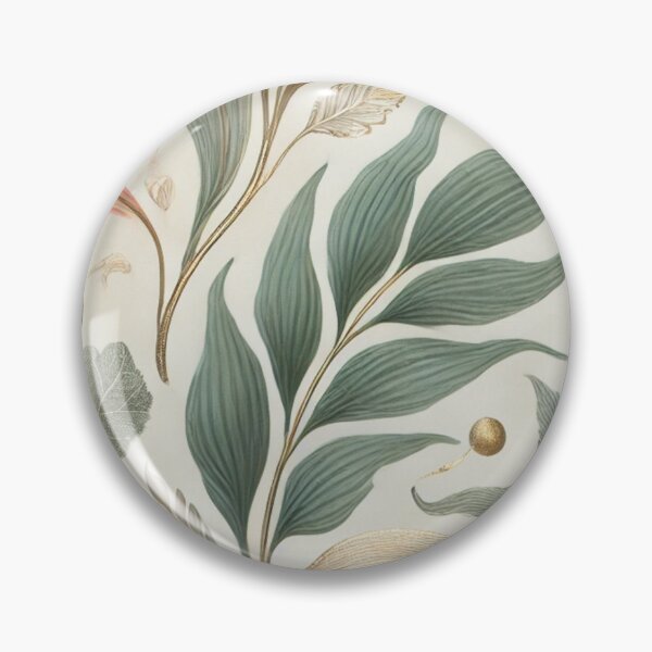 Item preview, Intricate Gold-Accented Leaves in Calming Hues designed and sold by TeslaSt0re.