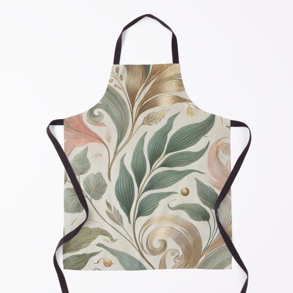 Item preview, Intricate Gold-Accented Leaves in Calming Hues designed and sold by TeslaSt0re.