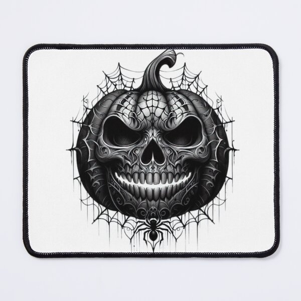 Item preview, creepy pumpkin with cobwebs , Halloween tattoo , Halloween pumpkin designed and sold by Expressions-Sel.