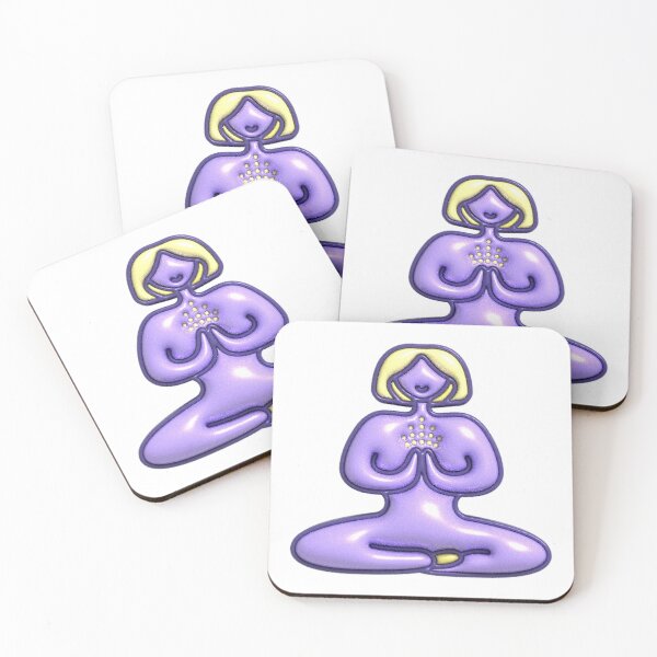 Item preview, Woman sits in lotus position and meditates designed and sold by OM-lova.