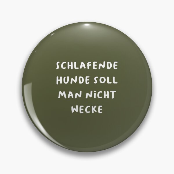 Item preview, "Schlafende Hunde soll man nicht wecken." (Don't wake sleeping dogs.) | German Phrases | Minimalist Design designed and sold by RM-Journey.
