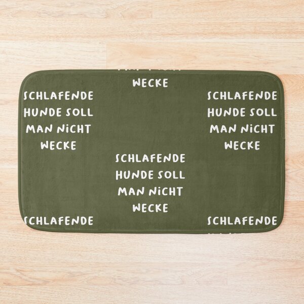 Item preview, "Schlafende Hunde soll man nicht wecken." (Don't wake sleeping dogs.) | German Phrases | Minimalist Design designed and sold by RM-Journey.