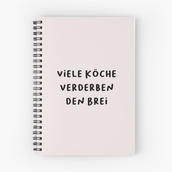 Item preview, "Viele Köche verderben den Brei." (Too many cooks spoil the broth.) | German Phrases | Minimalist Design designed and sold by RM-Journey.