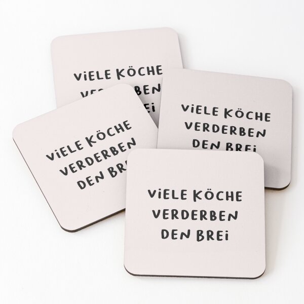 Item preview, "Viele Köche verderben den Brei." (Too many cooks spoil the broth.) | German Phrases | Minimalist Design designed and sold by RM-Journey.