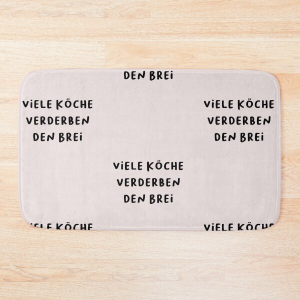 Item preview, "Viele Köche verderben den Brei." (Too many cooks spoil the broth.) | German Phrases | Minimalist Design designed and sold by RM-Journey.