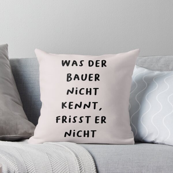 Item preview, "Was der Bauer nicht kennt, frisst er nicht." (What the farmer doesn't know, he won't eat.) | German Phrases | Minimalist Design designed and sold by RM-Journey.