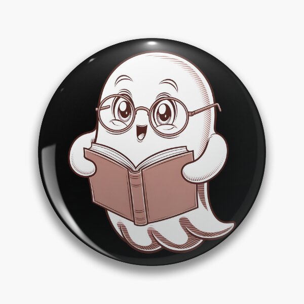 Artikelvorschau, süßer Bücherwurm-Geist mit Brille entworfen und verkauft von olekskotarczak.