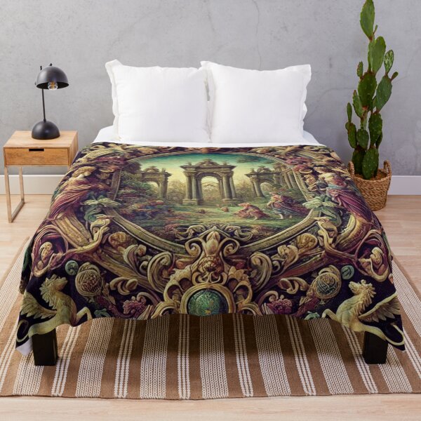 Item preview, Tapestry of Luxurious Scenes and Rich Jewel Tones designed and sold by TeslaSt0re.