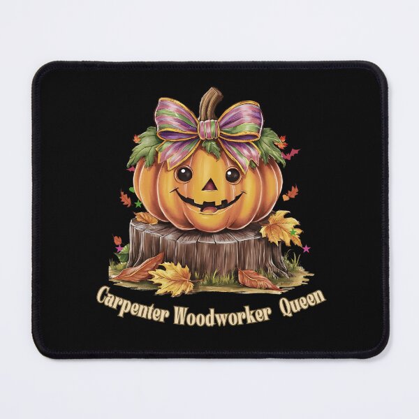 Item preview, Carpenter Woodworker Queen, Pumpkin Coquette Bow Female Design designed and sold by Raise2Shine.
