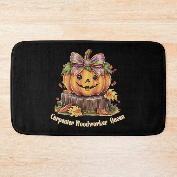 Item preview, Carpenter Woodworker Queen, Pumpkin Coquette Bow Female Design designed and sold by Raise2Shine.