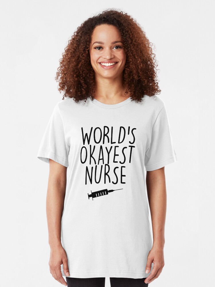 Okayest Nurse Anesthetist Tee Shirt Short Sleeve Shirts