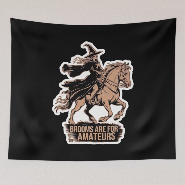 Item preview, Spooky Brooms Are For Amateurs Witch Equestrian designed and sold by Redgiant87x.