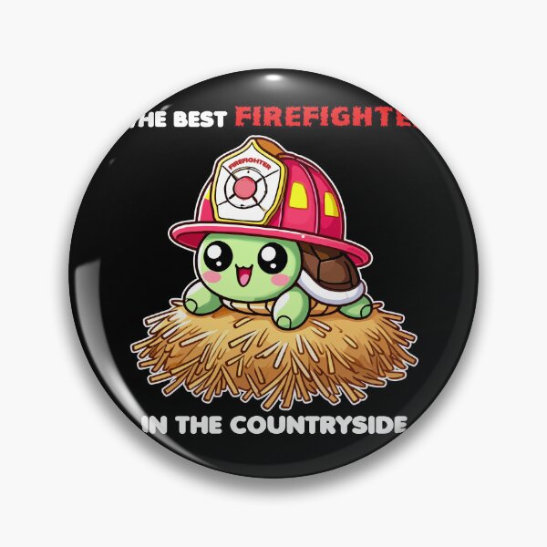 Item preview, Cute Turtle Firefighter - The Best Firefighter in Countryside designed and sold by MaateoDesign.