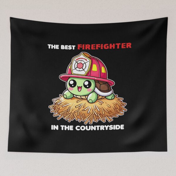 Item preview, Cute Turtle Firefighter - The Best Firefighter in Countryside designed and sold by MaateoDesign.