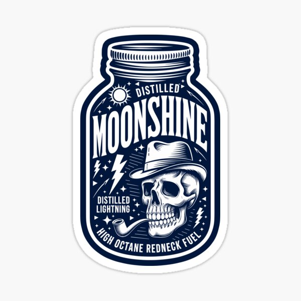 Item preview, Distilled Moonshine – Vintage Redneck Fuel Design designed and sold by Odd World.