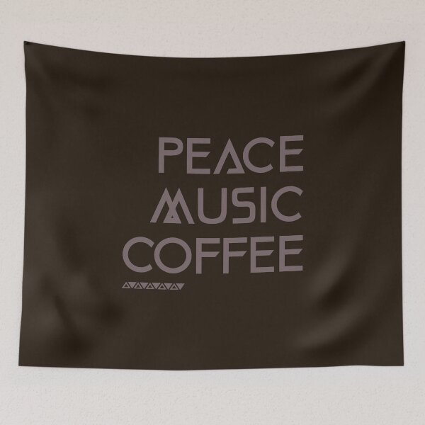 Item preview, Harmony Brew: Peace, Music, Coffee designed and sold by AldenTees.