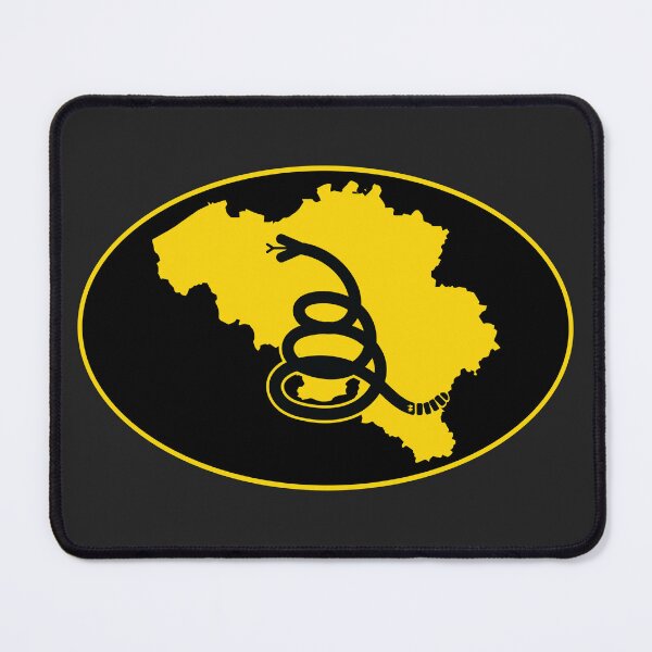 Item preview, BELGIUM - Freedom Is The Superpower - Modern Gadsden Snake Flag - Dont Tread On Me design designed and sold by pelagio.