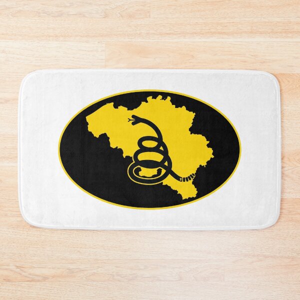 Item preview, BELGIUM - Freedom Is The Superpower - Modern Gadsden Snake Flag - Dont Tread On Me design designed and sold by pelagio.