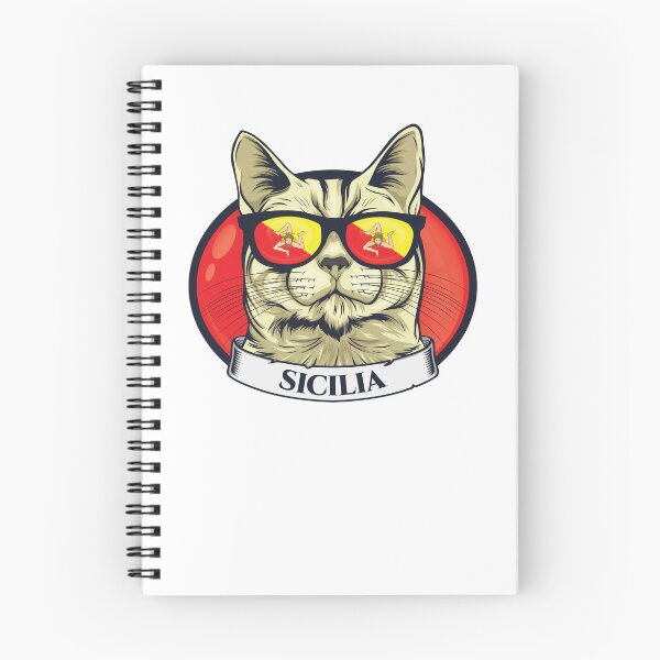 Item preview, sicilia emblem and flag colors in a cat designed and sold by EmeraldeaArt.