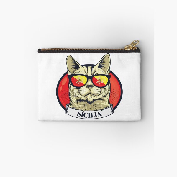 Item preview, sicilia emblem and flag colors in a cat designed and sold by EmeraldeaArt.