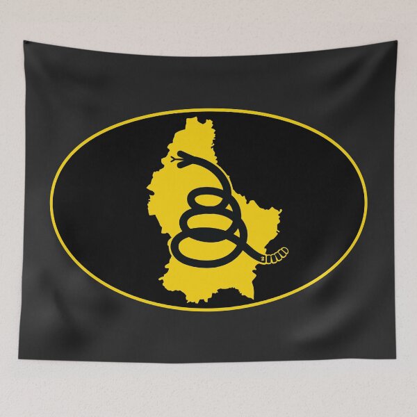 Item preview, LUXEMBOURG - Freedom Is The Superpower - Modern Gadsden Snake Flag - Dont Tread On Me design designed and sold by pelagio.