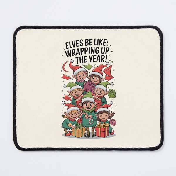Item preview, Elves Be Like: Wrapping Up the Year! Design designed and sold by MolonasDesigns.